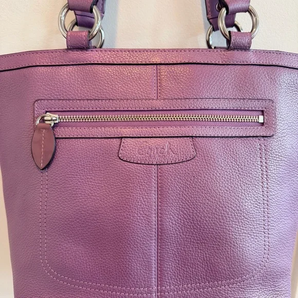 Coach Penelope Lavender Pebbled Leather Medium Women's Shoulder Bag L1063-F14683 - Picture 3 of 16